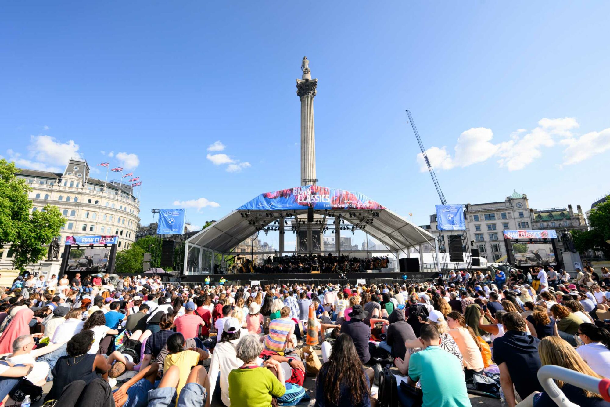 Temporary Support Structure for Arts London Symphony Orchestra Trafalgar Square