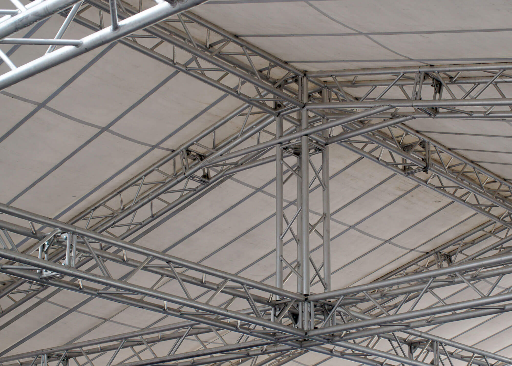 Temporary emergency roof.